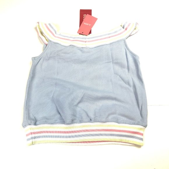 NWT Gymboree Girl Scallop Hem Gingham Partridge Capri & Stripe Neck Knit Tank 6 - Picture 7 of 7
